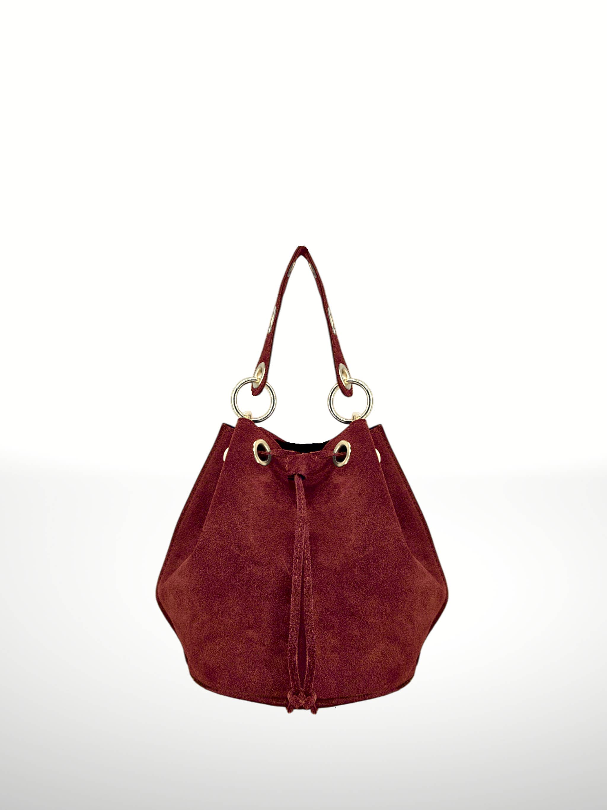 Arlecchino Wildleder-Beuteltasche