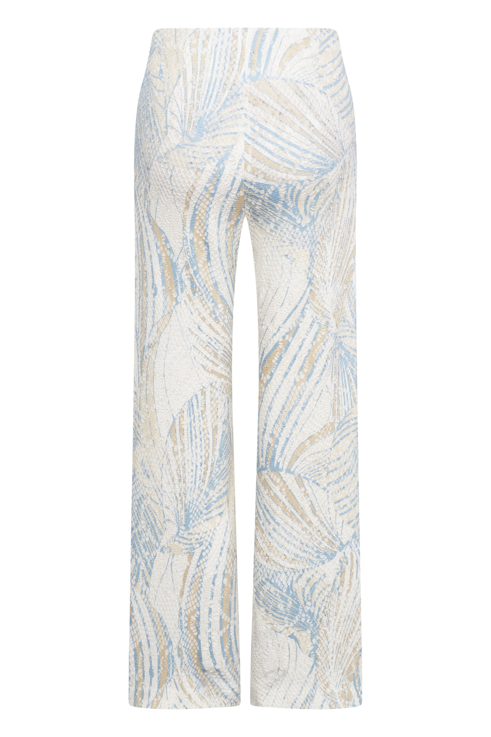 Elaine 7/8 Print Blau/Beige