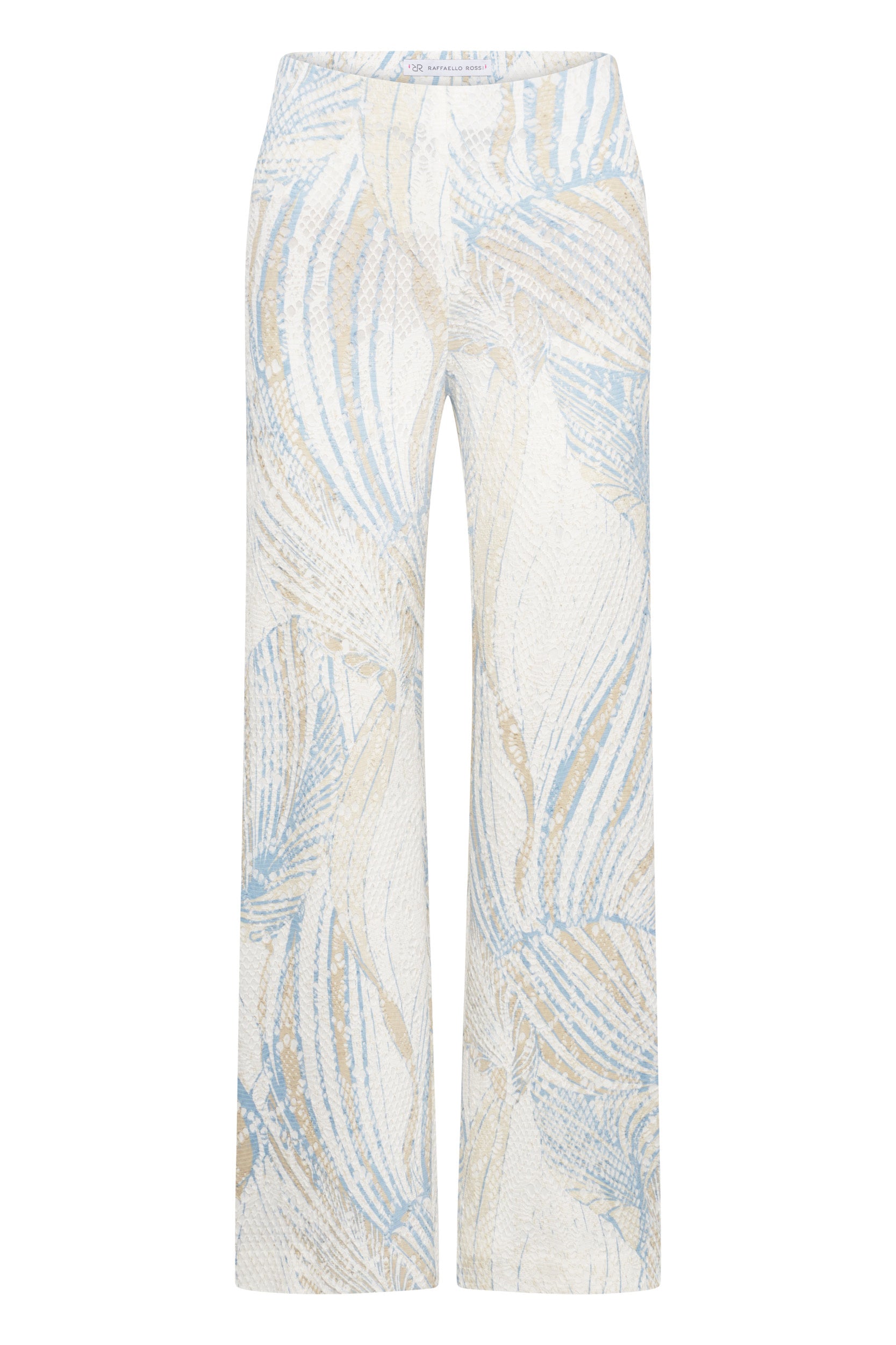 Elaine 7/8 Print Blau/Beige