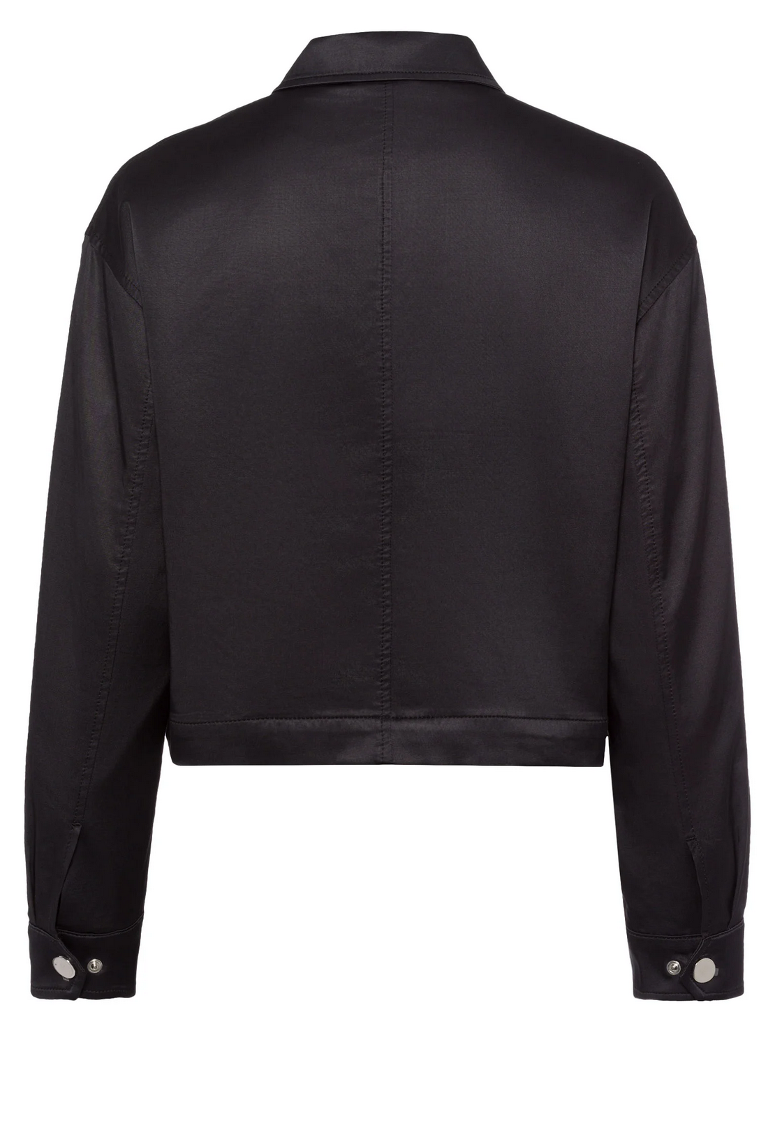 Jacket Satin mit aufgesetzten Taschen