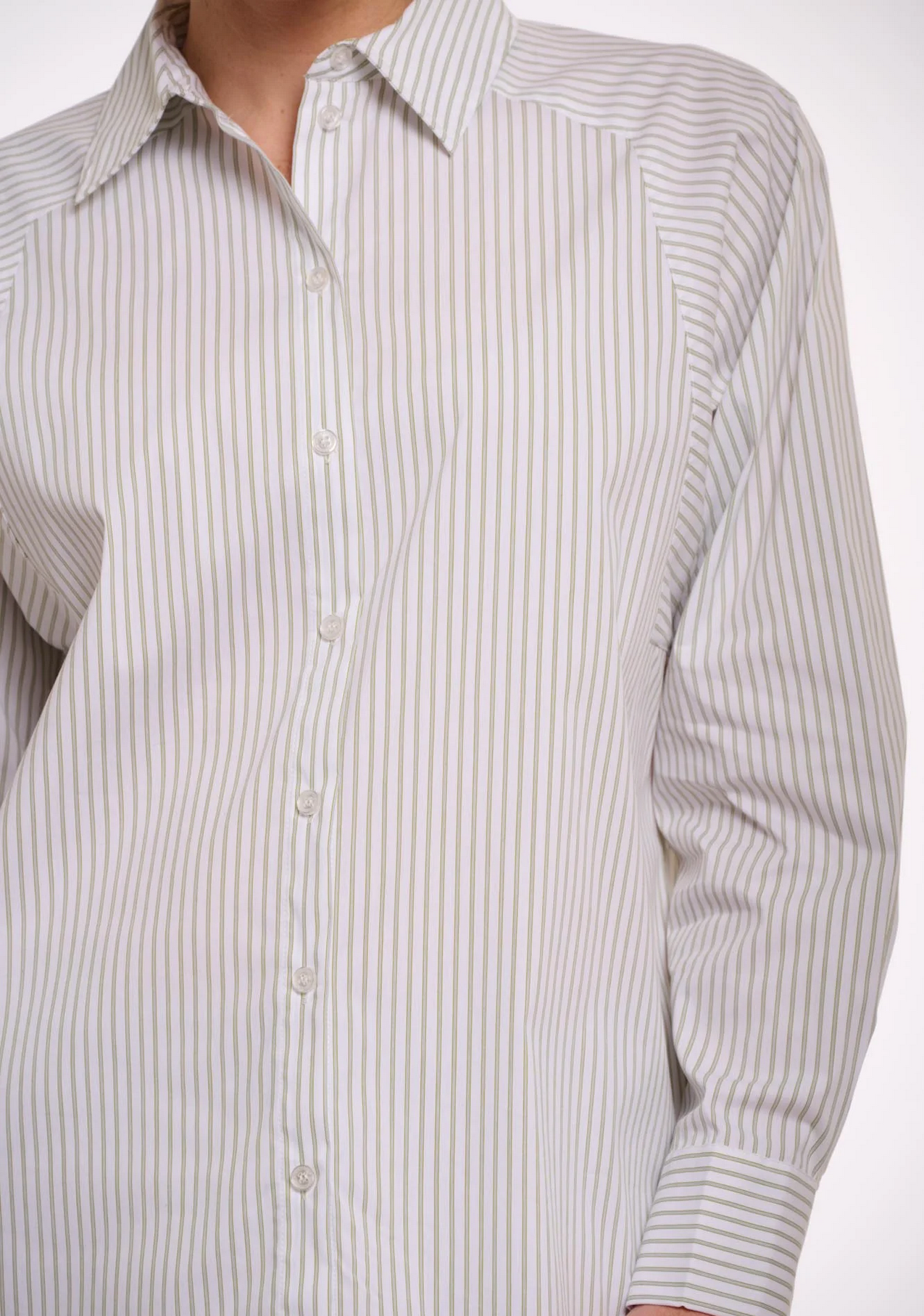 Bluse Meis mit grünen Streifen