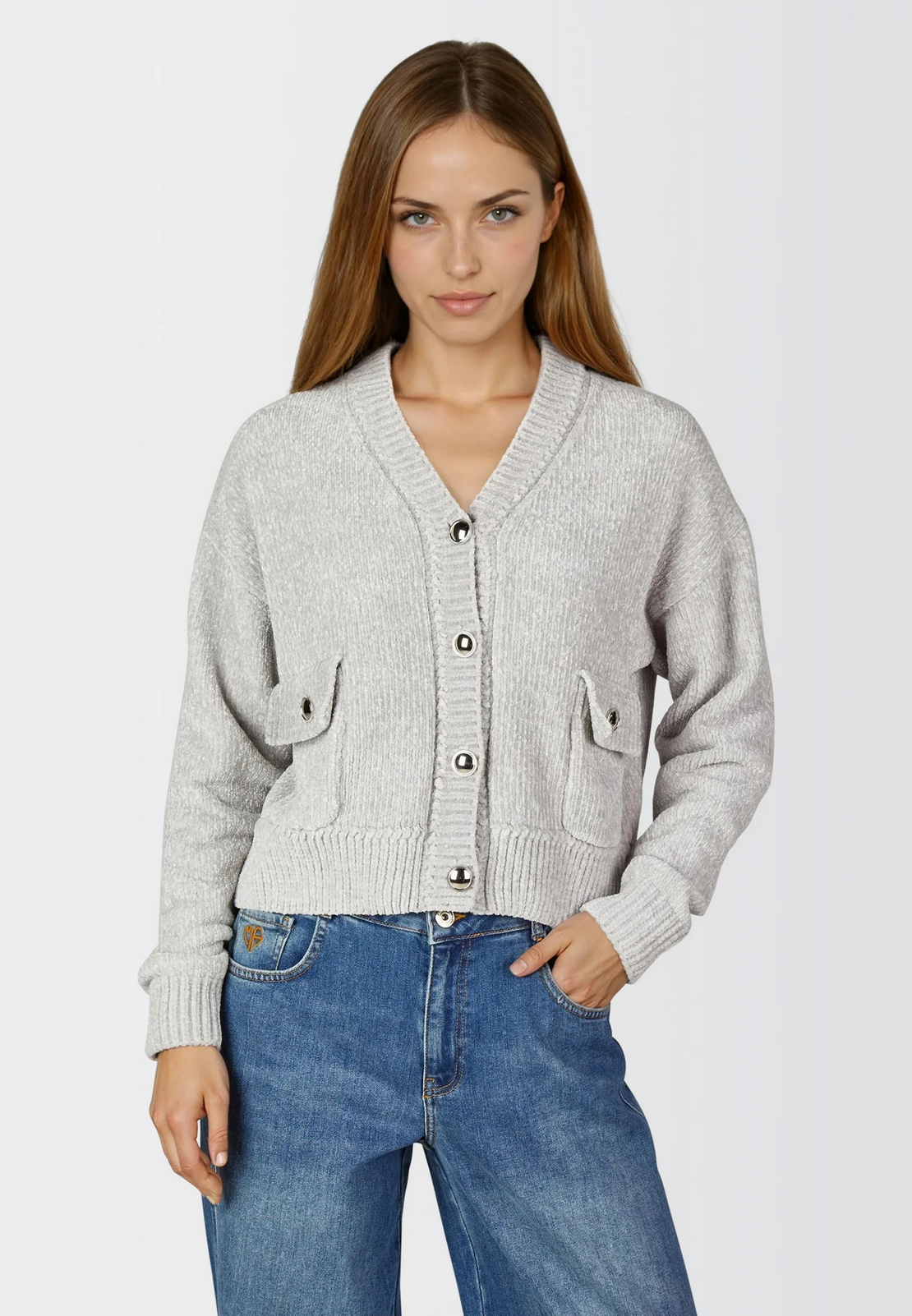 Strickjacke aus Chenille