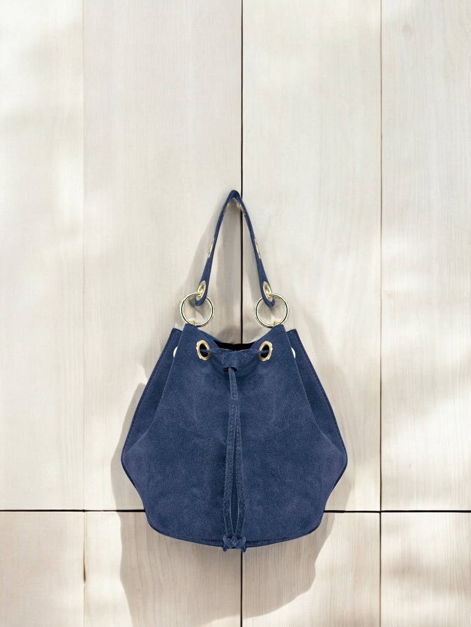 Arlecchino Wildleder-Beuteltasche