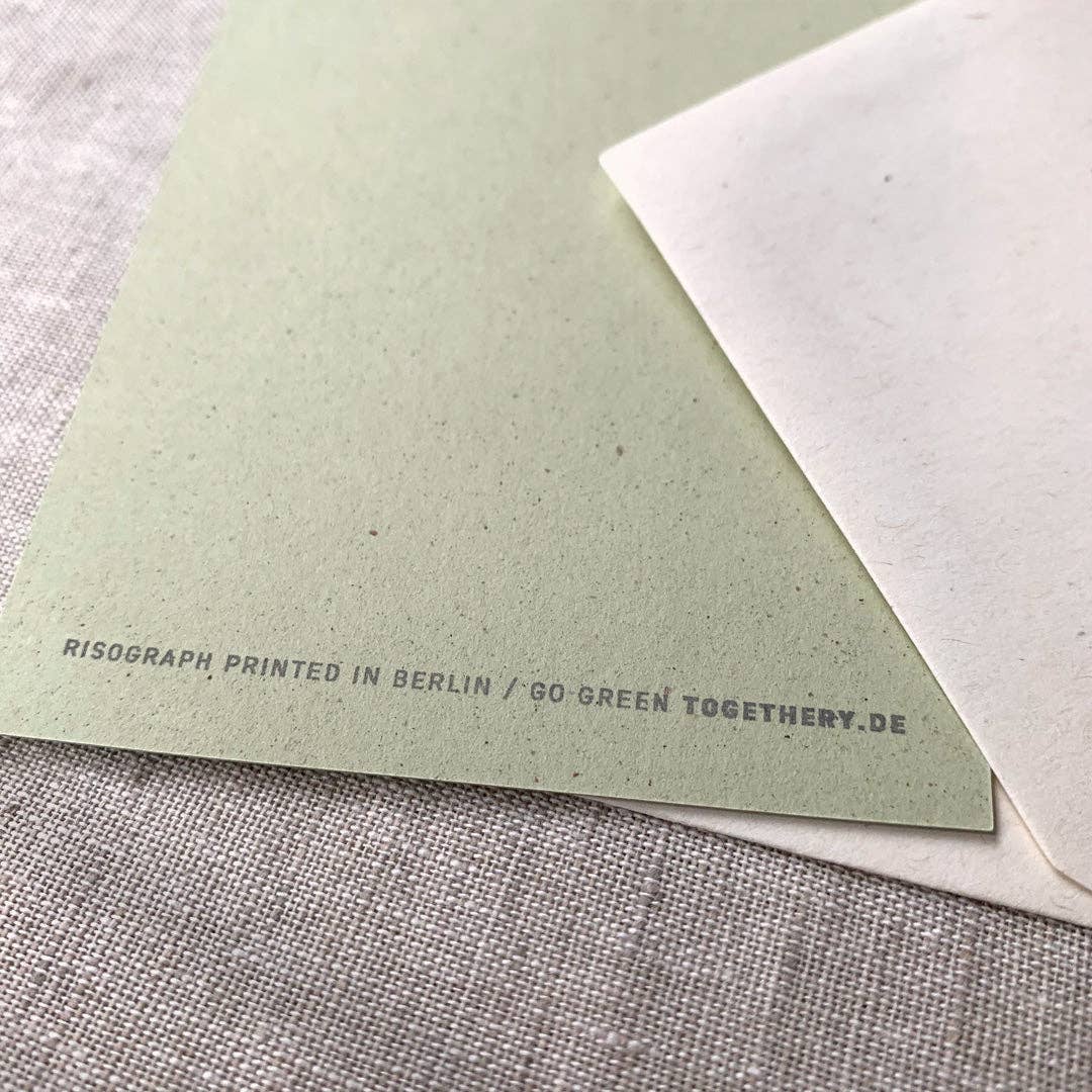 Rollschuhe / Karte mit Umschlag / A7