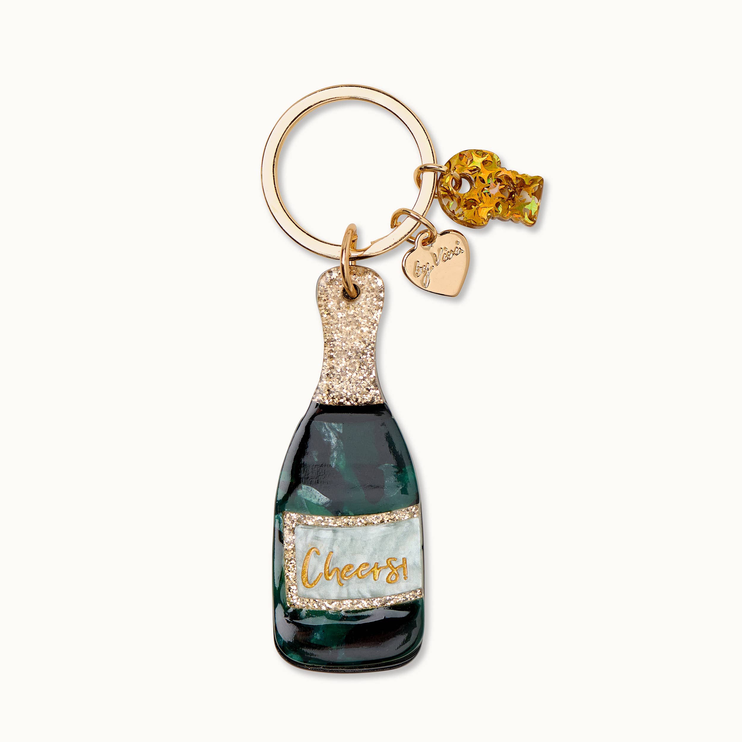 Schlüsselanhänger Champagner