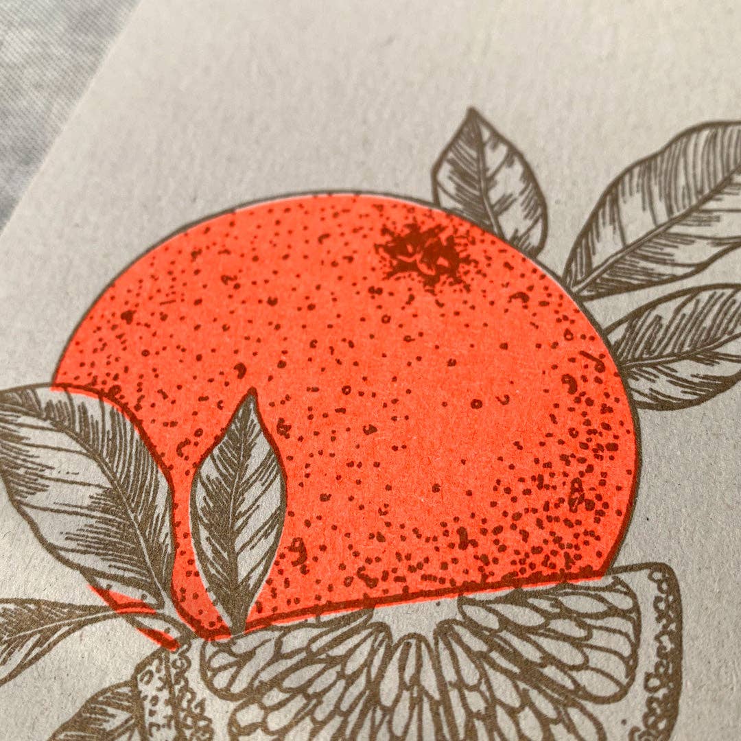 Postkarte / Orange / Ökopapier