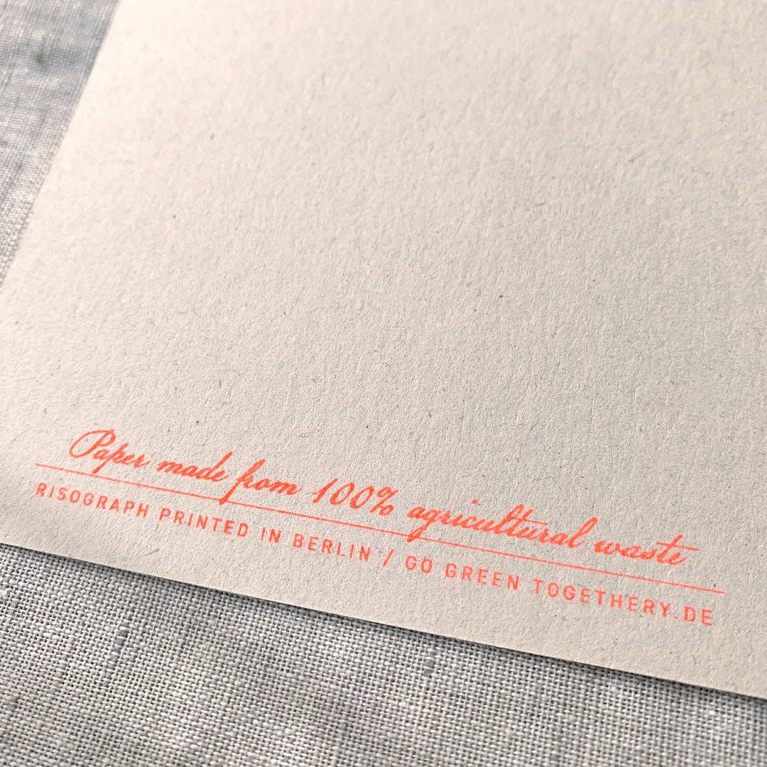 Postkarte / Typo / Thank you