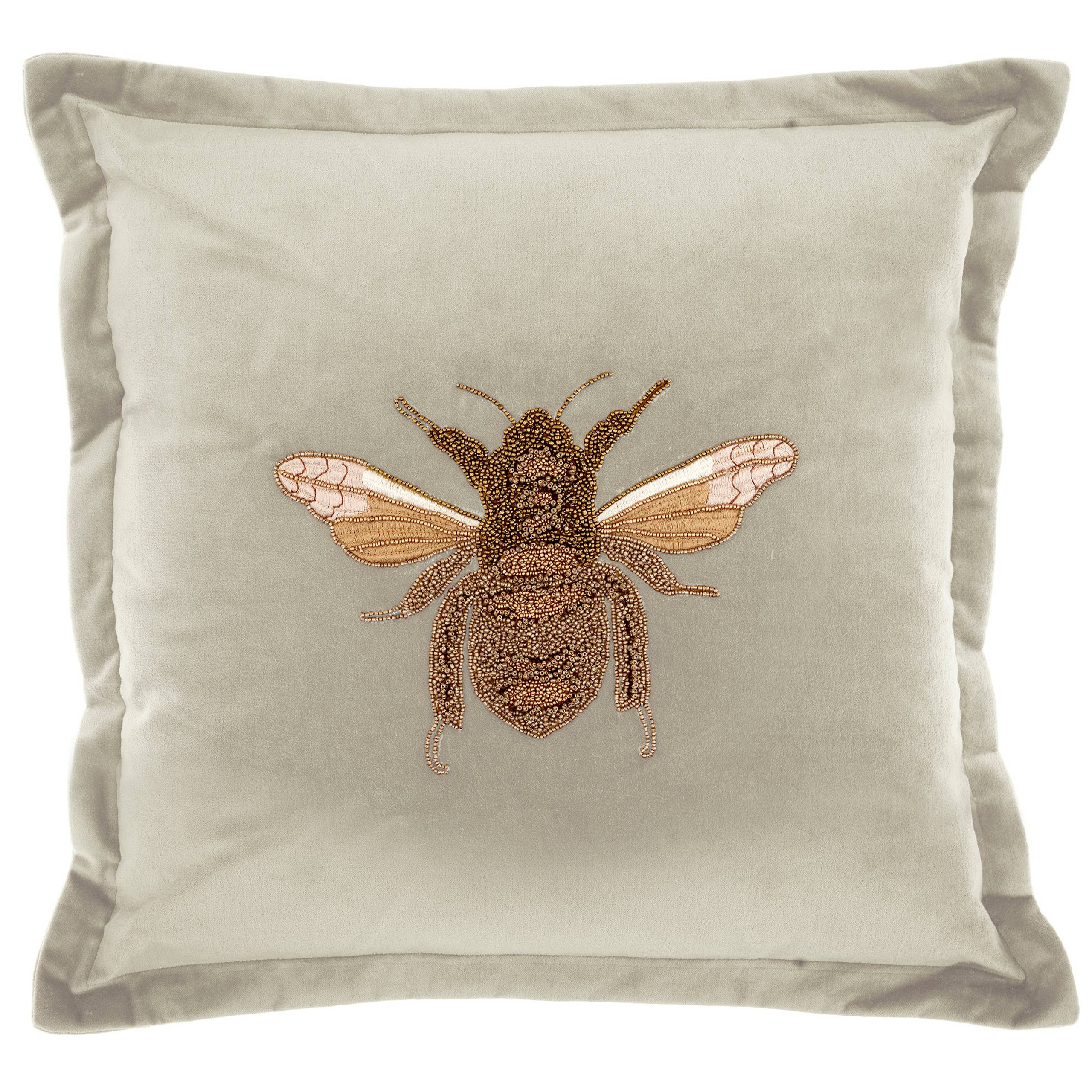 Besticktes Kissen Layla Viano Quartz