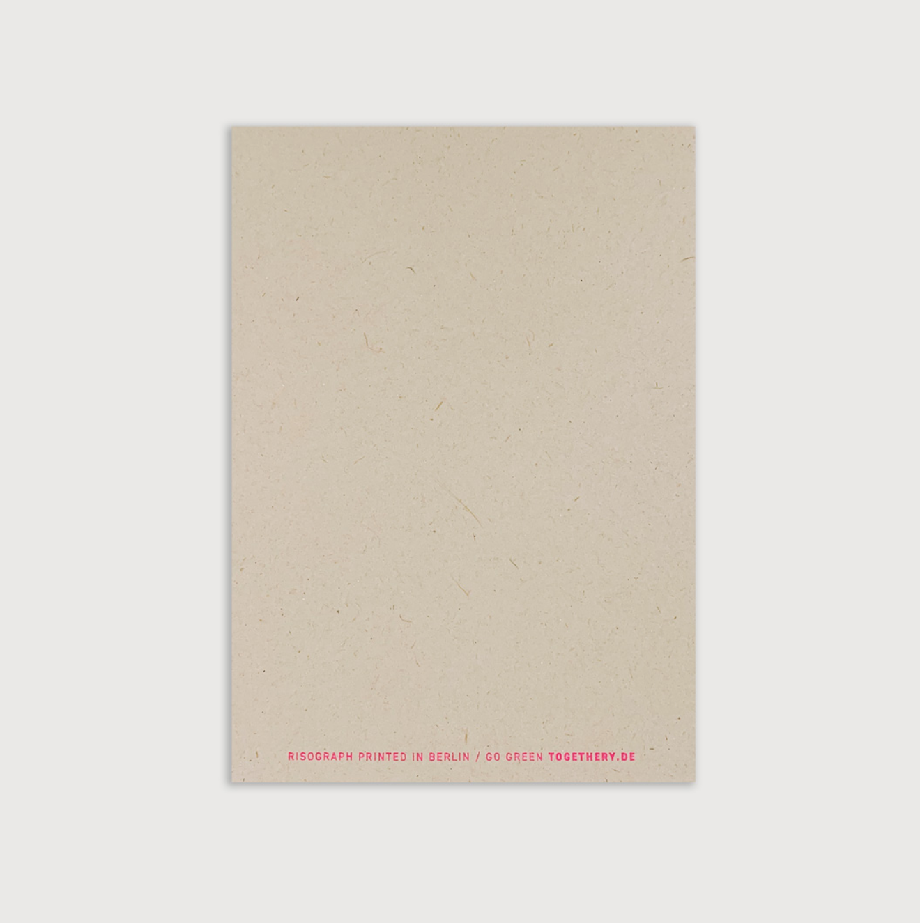 Postkarte / Typo / Glückwunsch / Ökopapier