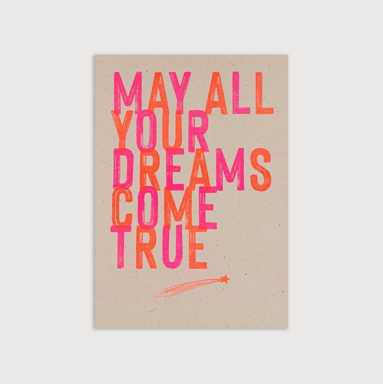 Postkarte / May all your dreams come true / Ökopapier
