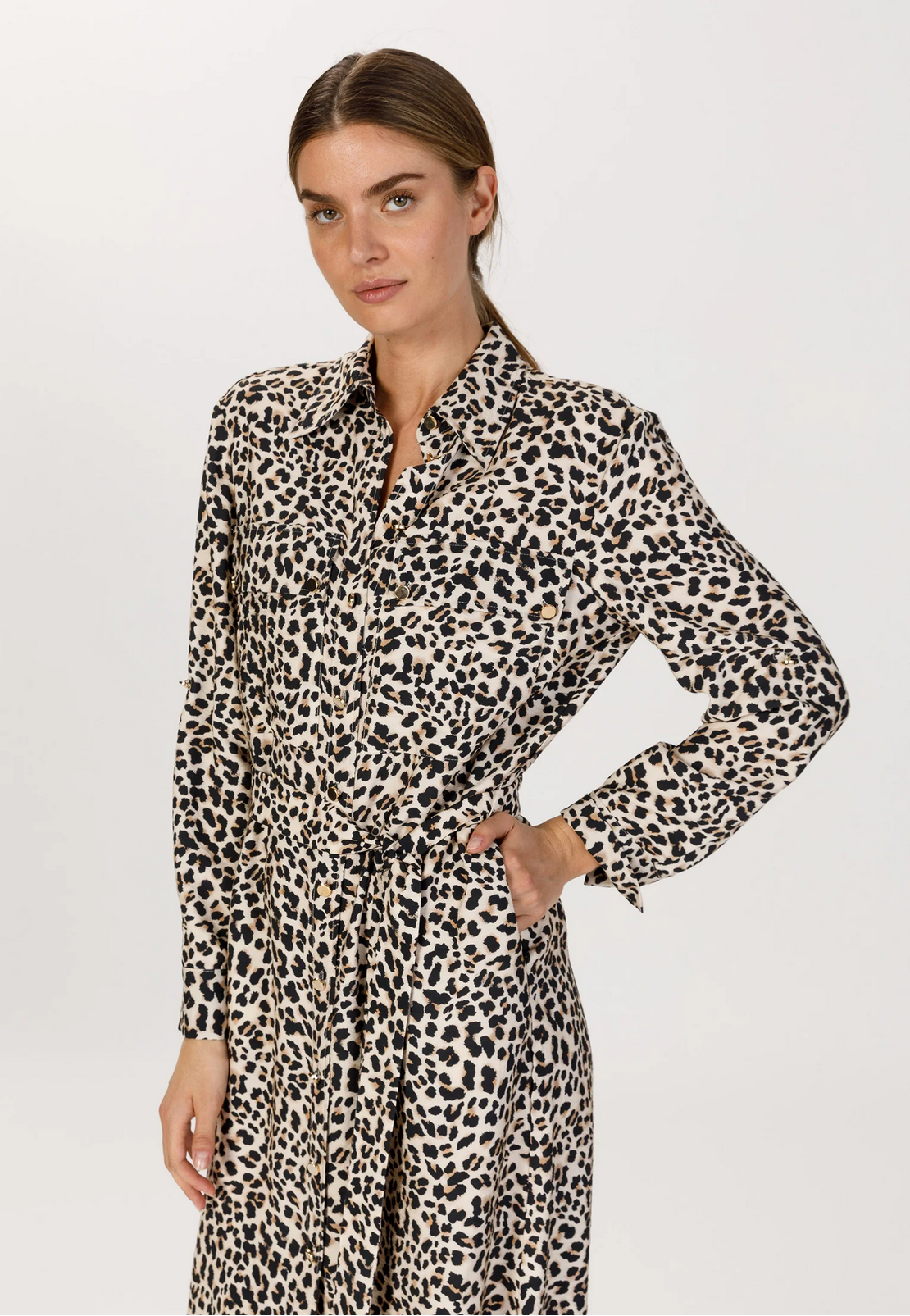 Kleid mit Leopardenprint