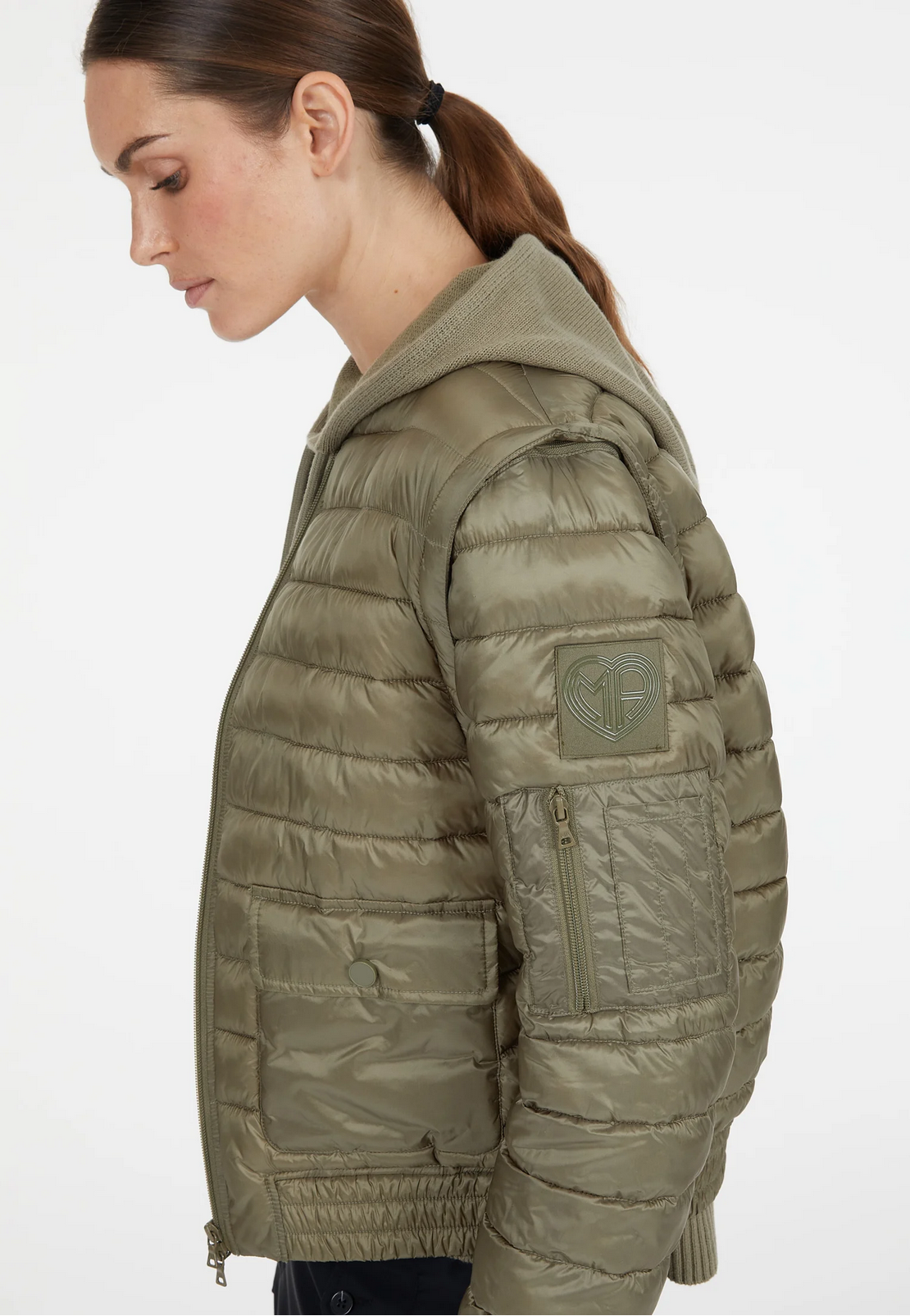 Bomberjacke mit abtrennbaren Ärmeln