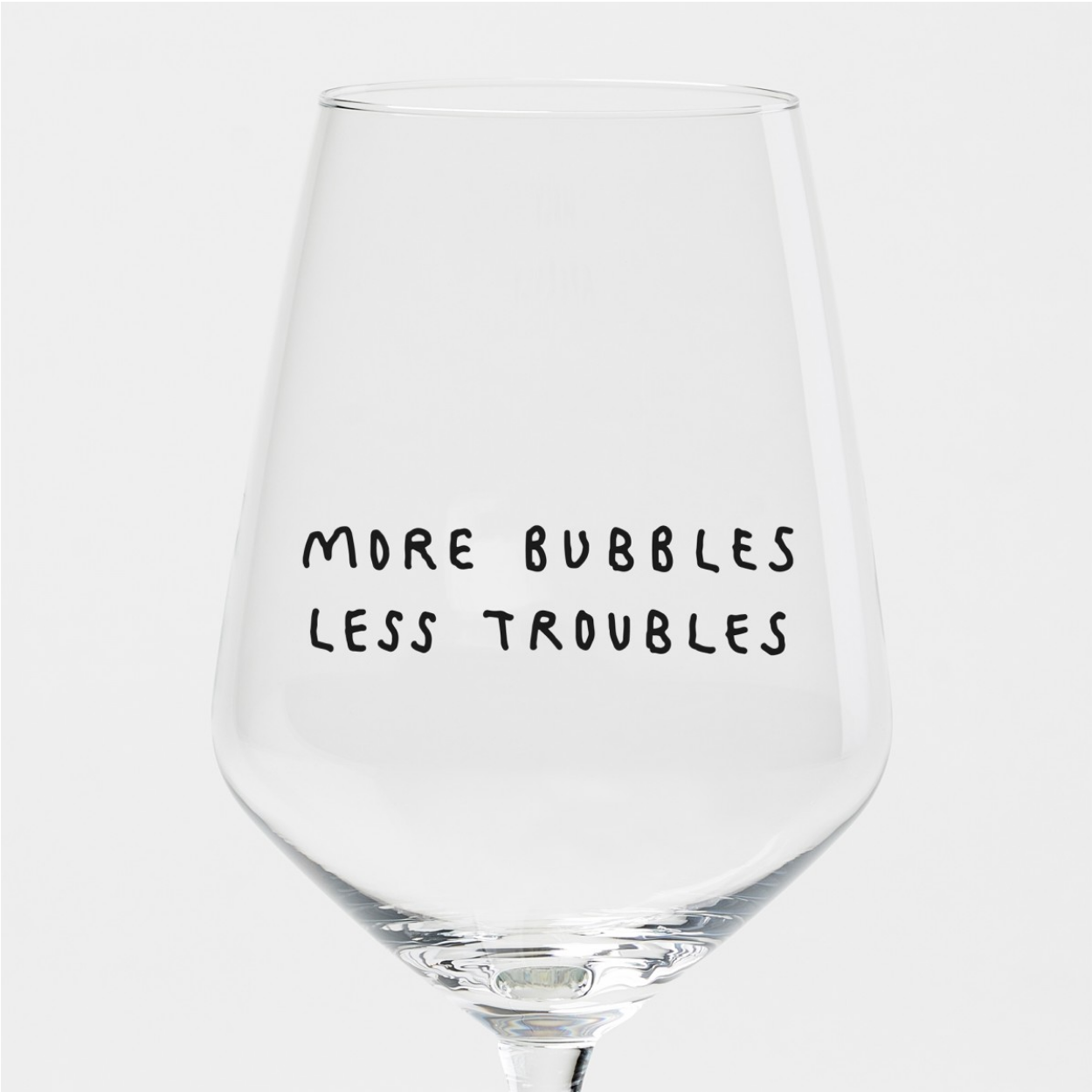Weinglas MORE BUBBLES
