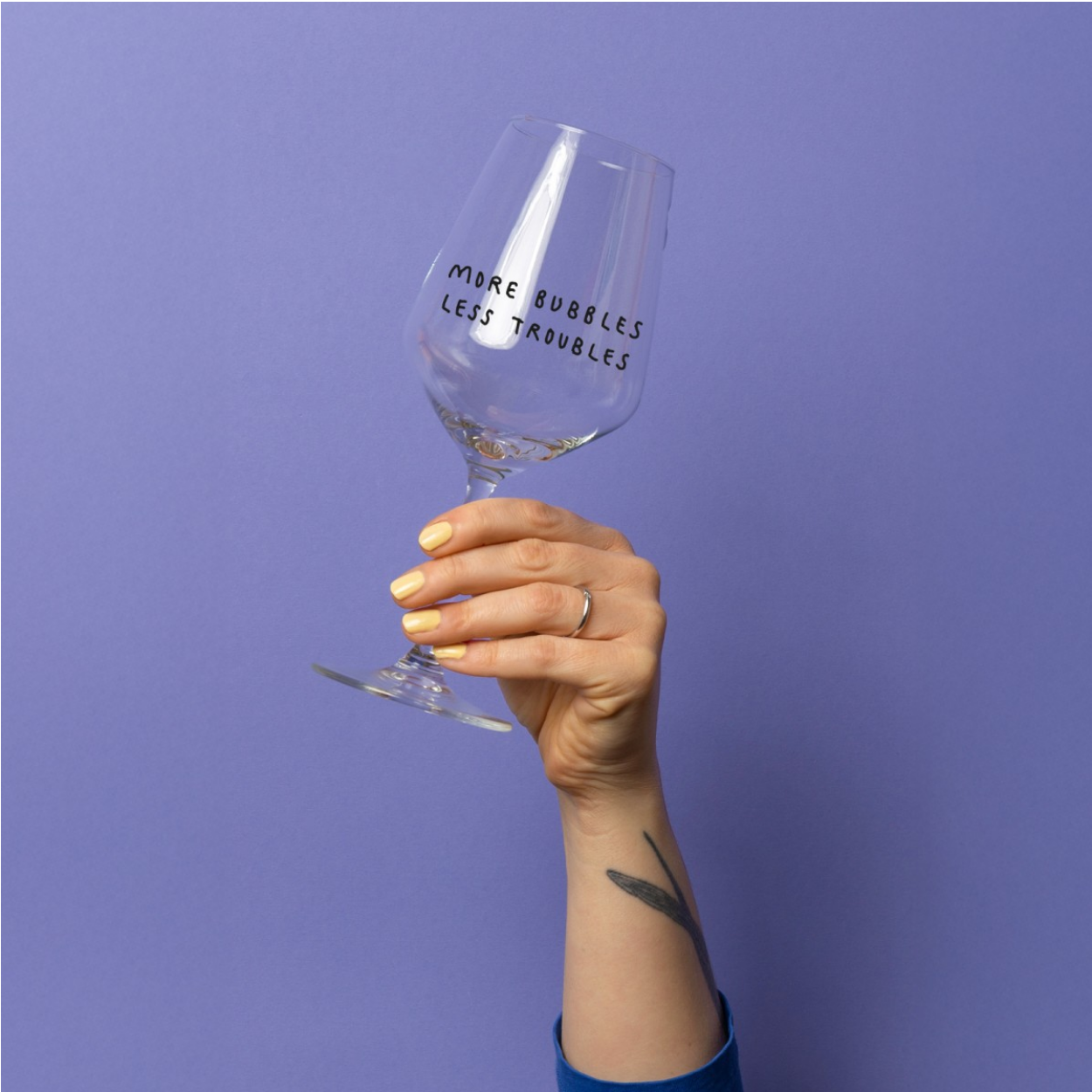 Weinglas MORE BUBBLES