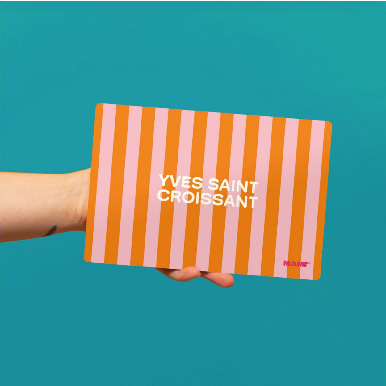 "Yves Saint Croissant" Frühstücksbrettchen