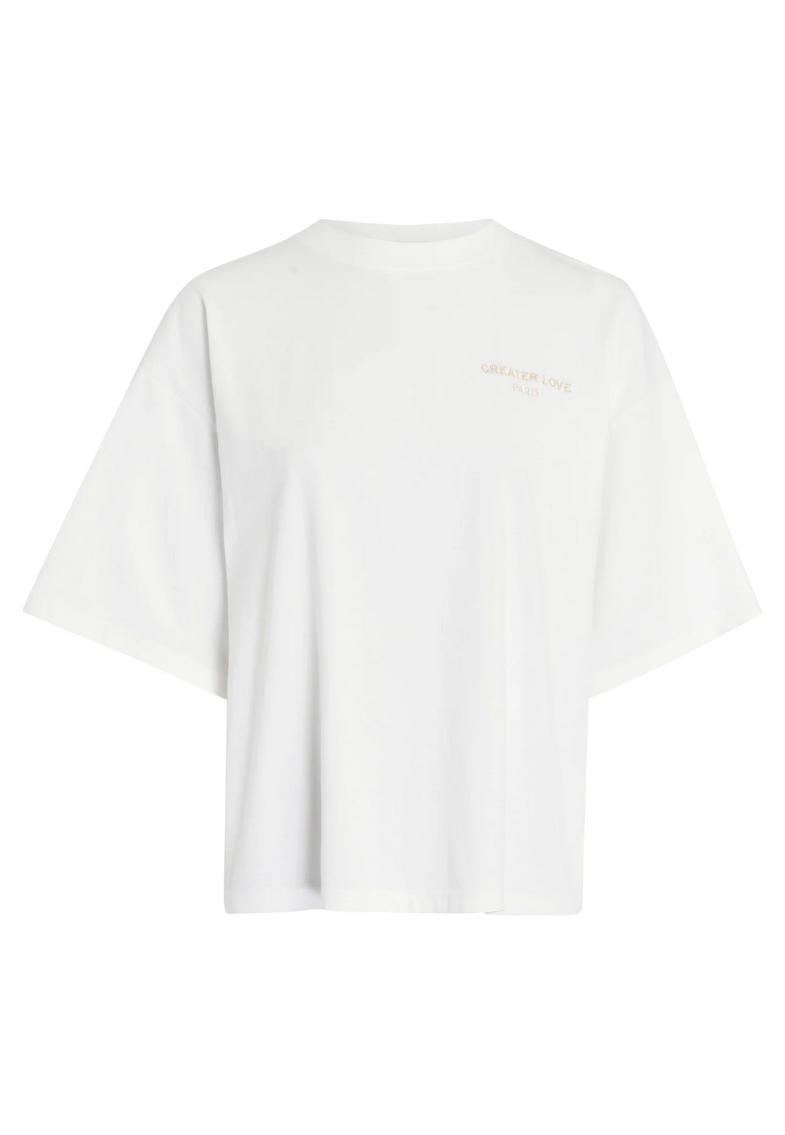 T-Shirt mit Greater Love Schriftzug