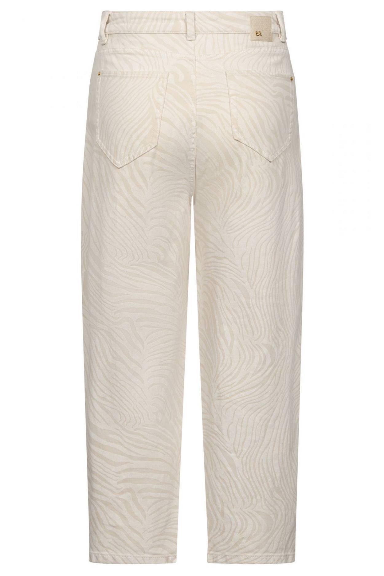 Hanni 7/8 Ecru Zebra Denim Foil