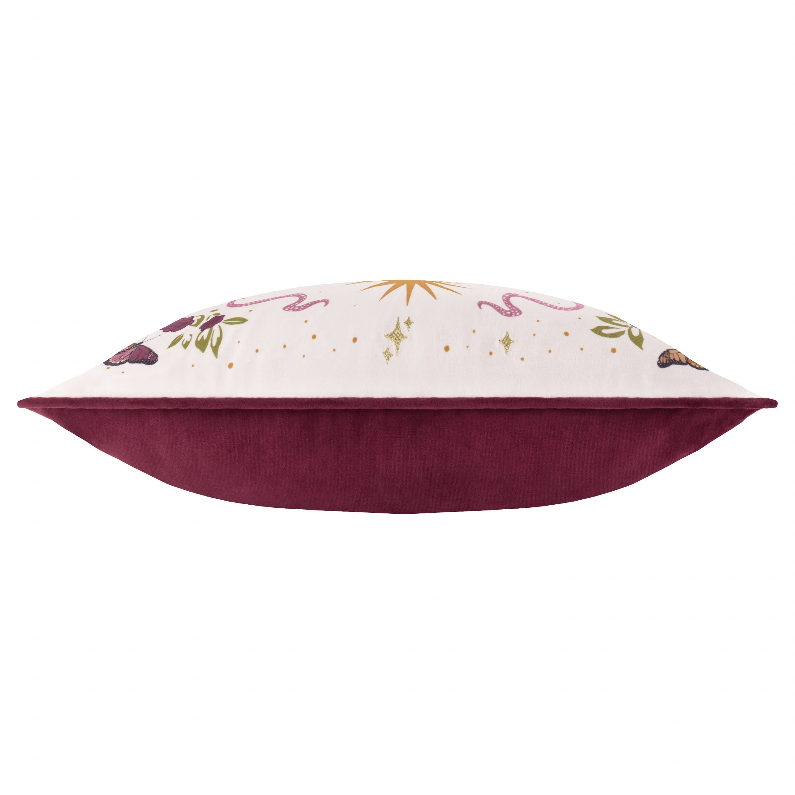 Besticktes Samtkissen Good Witch