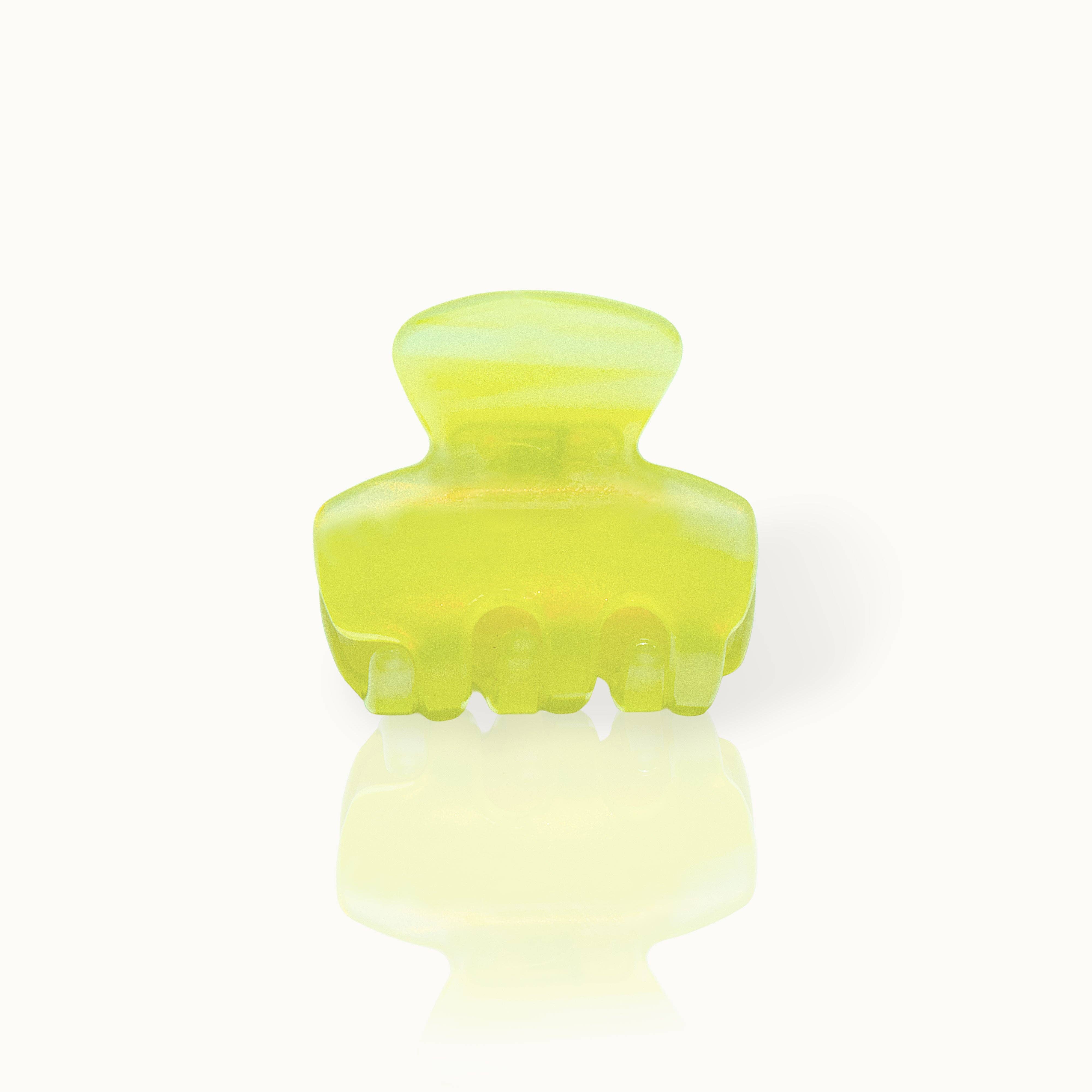 Haarklammer Klein Neon Gelb