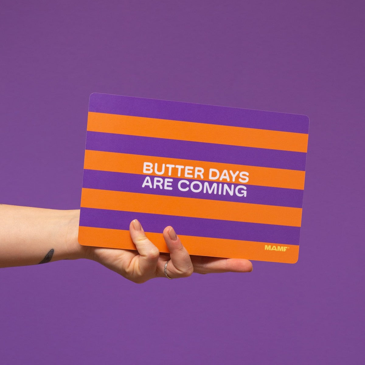 "Butter Days Are Coming" Frühstücksbrettchen